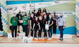 Lietuvos studentų aerobinės gimnastikos čempionate nugalėjo Lietuvos sporto universiteto komanda